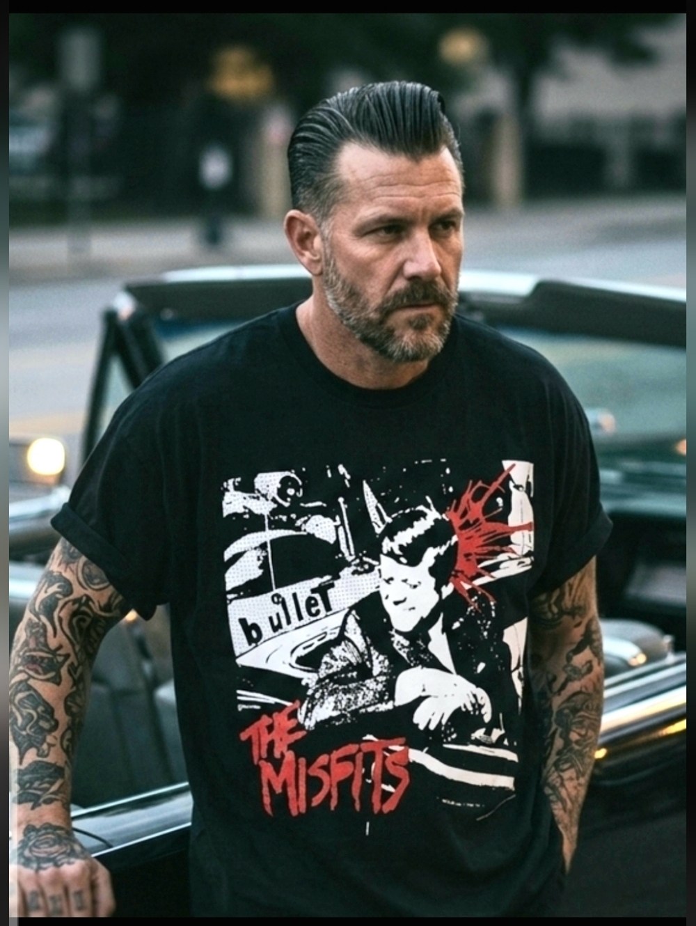 The Misfits JFK Graphic Band Tee